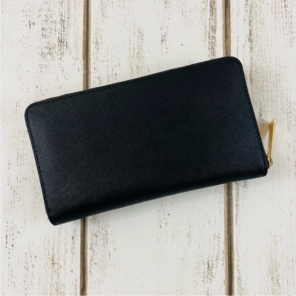 Michael Kors Jet Set Medium Zip Around Wallet Black - Picture 3 of 7